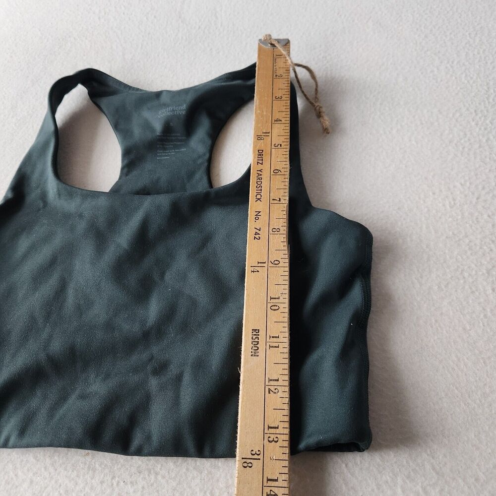 GIRLFRIEND COLLECTIVE Moss Paloma Racerback Longline Bra Women's Size S Support - Picture 4 of 6